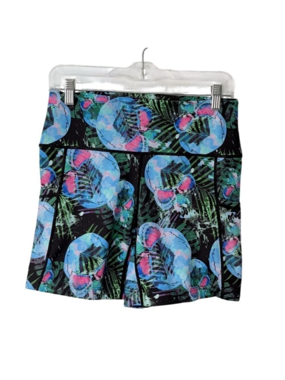 Constantly Varied Gear CVG Womens Size M Shorts Skull Palm High-Waist Athletic